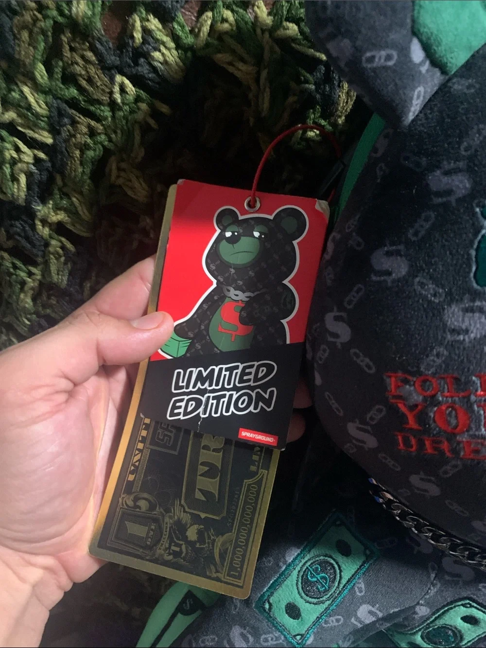 Sprayground Dinero Moneybear Teddybear Backpack
